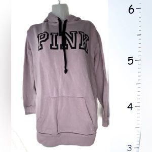 Pink Victoria's Secret Pink Hoodie‎ w/Black Logo Small